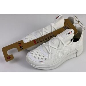 Ünos‎ White Mesh Sneakers Unisex Size 1 M3.5-4.5 W5-6 Lightweight Comfort